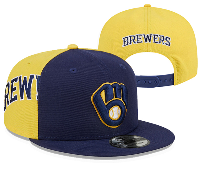 Milwaukee Brewers Stitched Snapback Hats 0015